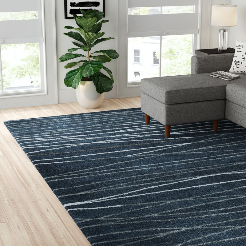 Soleia Hand-Tufted Azure Area Rug & Reviews | AllModern