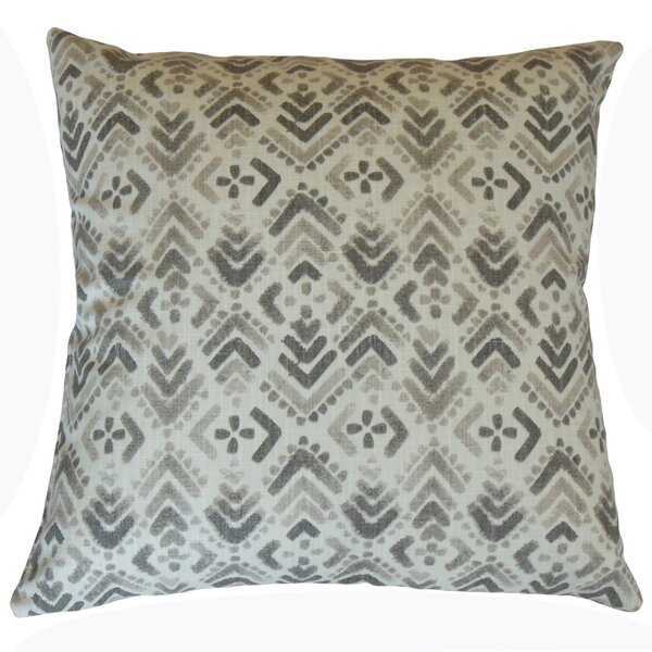 Union Rustic Kirkwood Ikat Cotton Throw Pillow | Wayfair