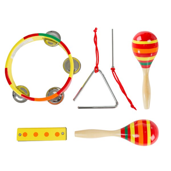 Toddlers Wooden Rhythm Rod Stick Kindergarten Kids Musical Instrument Toys 6A 