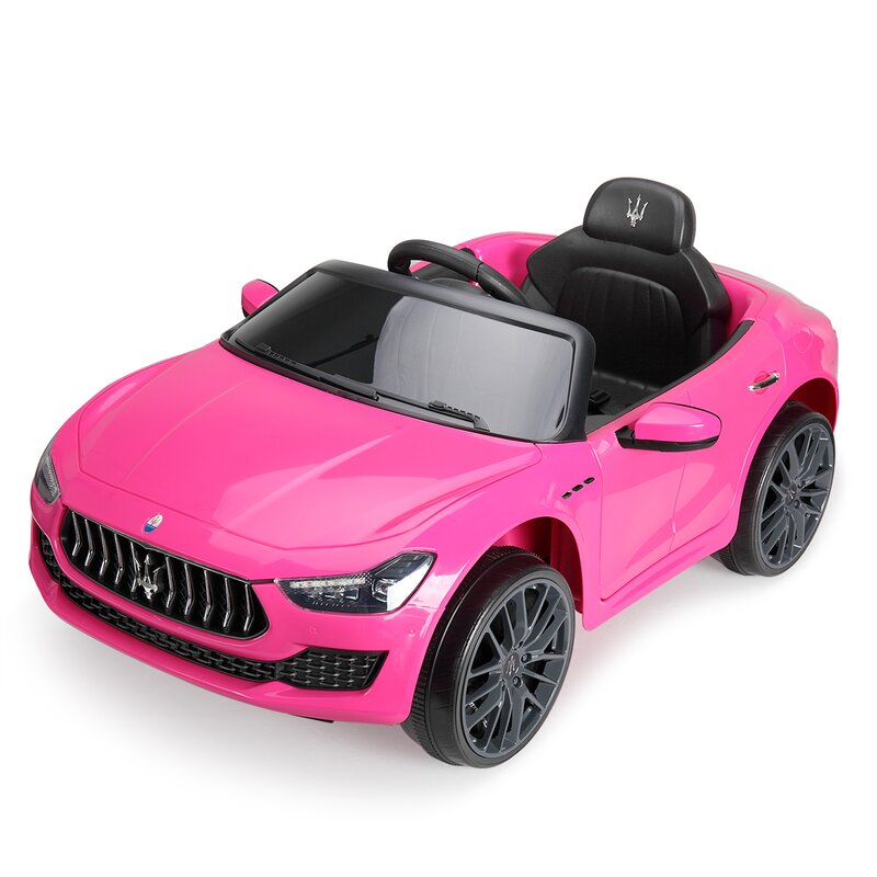 pink maserati ride on car
