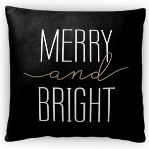 Merry and Bright Throw Pillow