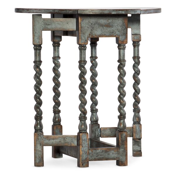 tori solid wood abstract end table