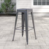 Metal garden bar stool