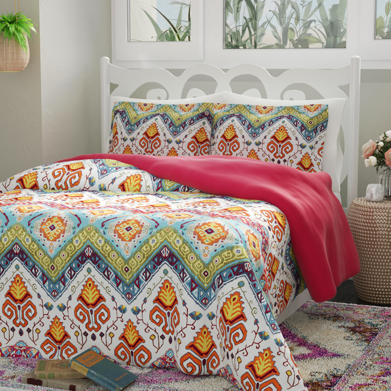 Bungalow Rose Larue Reversible Duvet Cover Set Reviews Wayfair