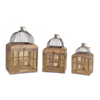 Ophelia Co Elosie 3 Piece Decorative Bird Cage Set Reviews