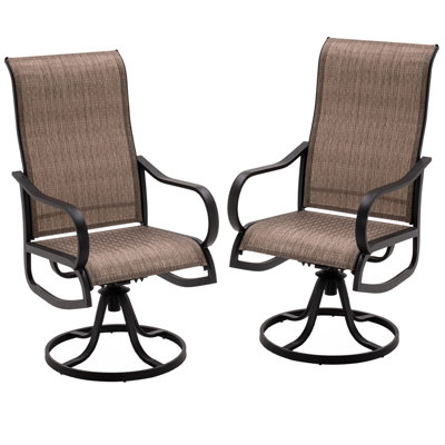 Julessa Swivel Patio Dining Armchair