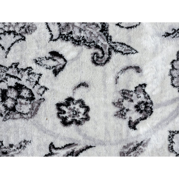 World Menagerie Bessoir Power Loom Black Light Beige Rug Wayfair