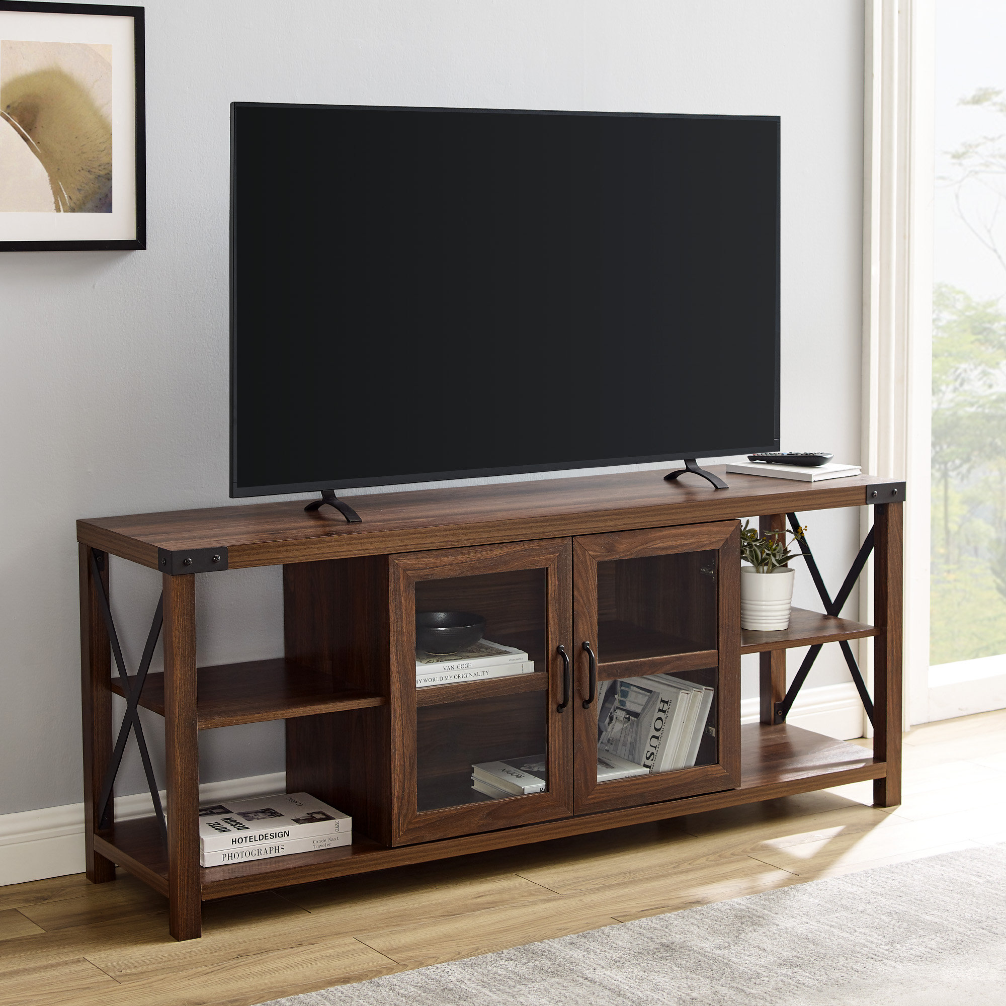 Console Tables & Tv Stand Entry Sofa End Storage Display Shelf