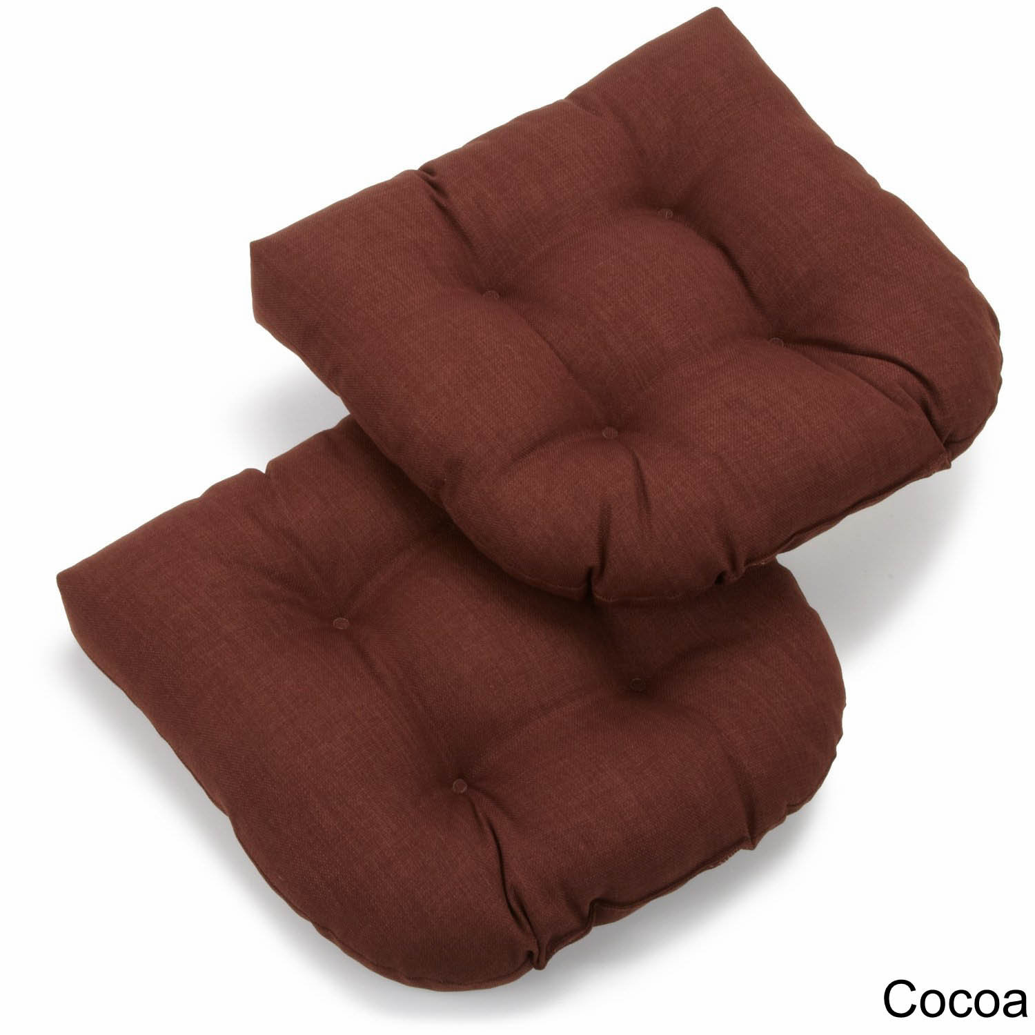 Color Berries Red Garden Seat Pad Polyester 2 Package Set Decorative Chair Cushion
