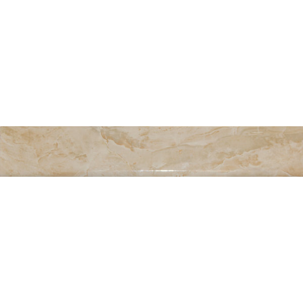 Msi 18 X 3 Polished Porcelain Pencil Liner Tile Trim In Cream Beige Reviews Wayfair