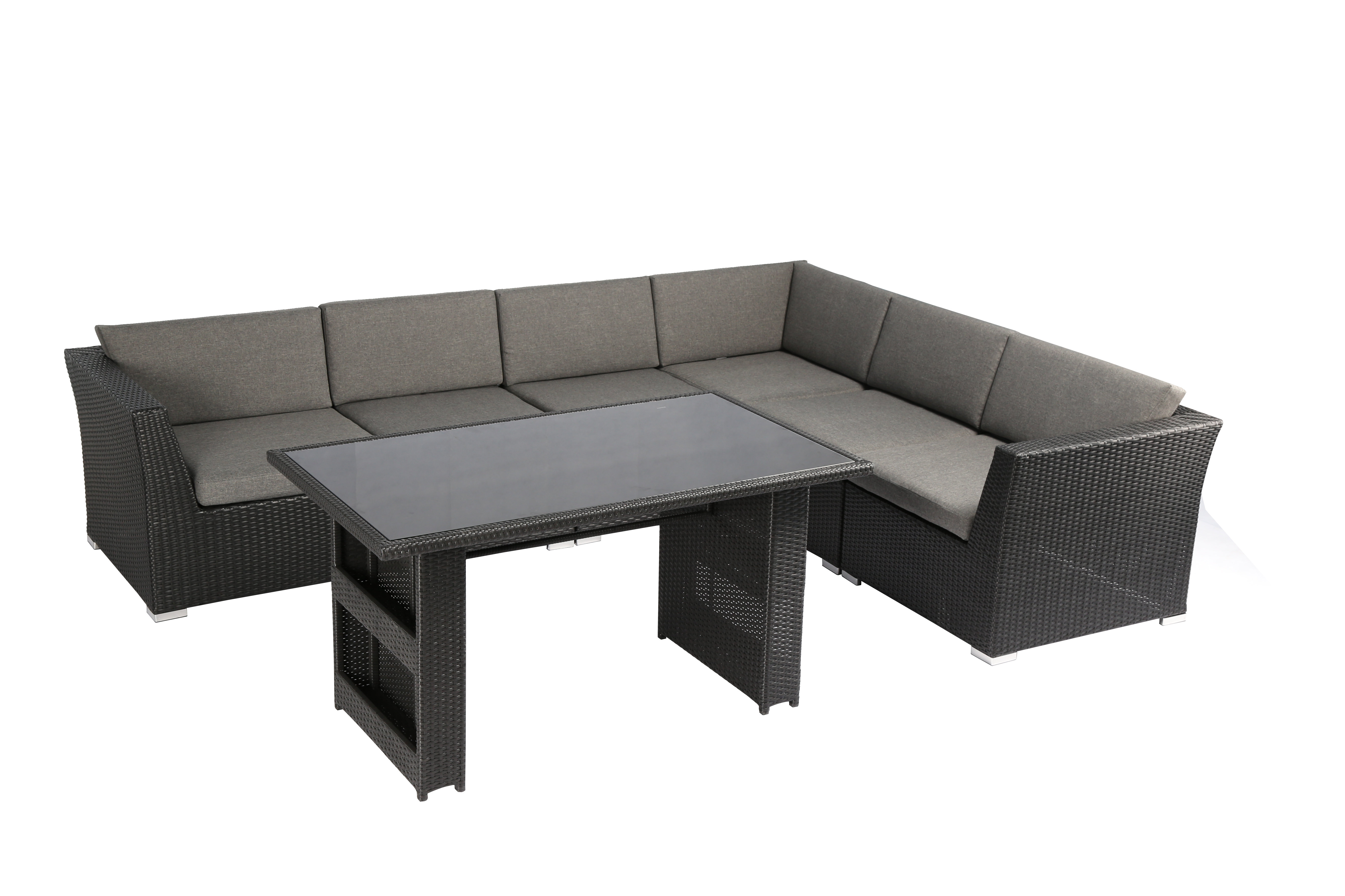 Baner Garden Rattan Lounge Dining With Cushions Wayfair Ca