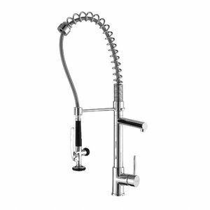 Single Handle Pull Down Deck Mounted Kitchen Faucet