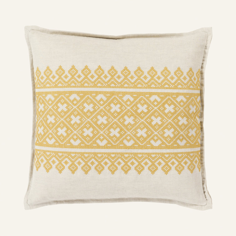 wayfair yellow throw pillows