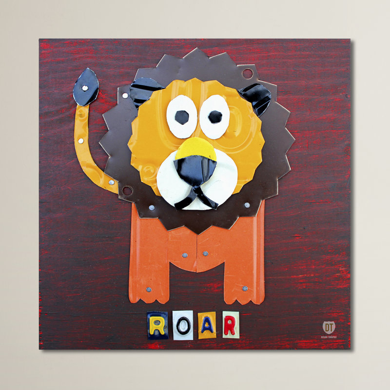 Viv Rae Roar The Lion By Design Turnpike Canvas Art Wayfair