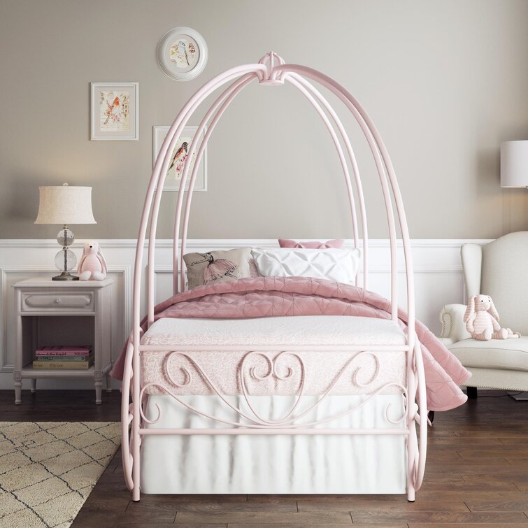 Zoomie Kids German Twin Canopy Bed & Reviews | Wayfair.ca