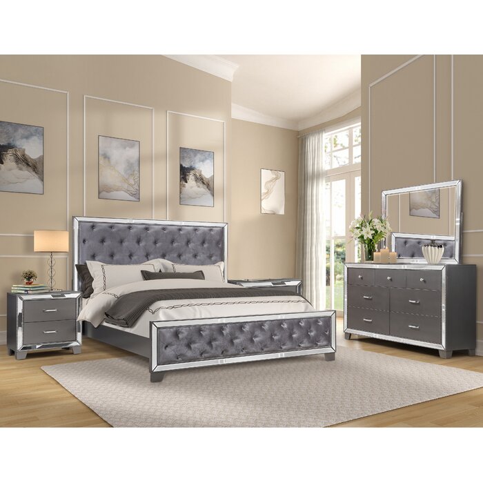 Deshong 5 Pieces Bedroom Set