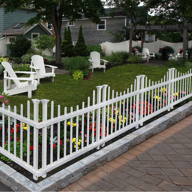 Zippity Outdoor Products 2 5 Ft H X 3 5 Ft W Washington Picket Vinyl Fencing Reviews Wayfair