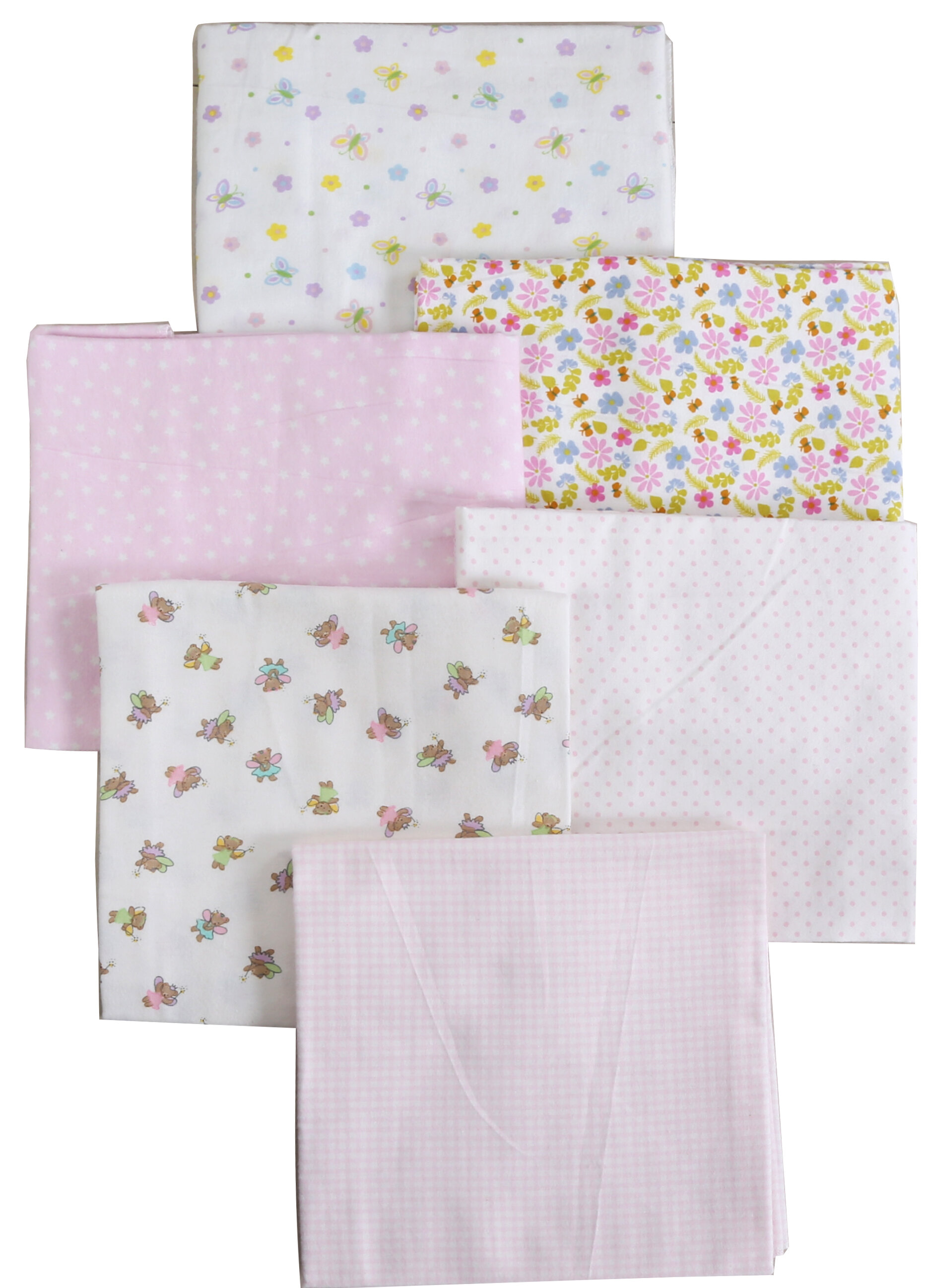 4 Pcs Pack Infant/Baby Pure Cotton Flannel Receiver/Wrap/Blanket by Mothers Choice Green