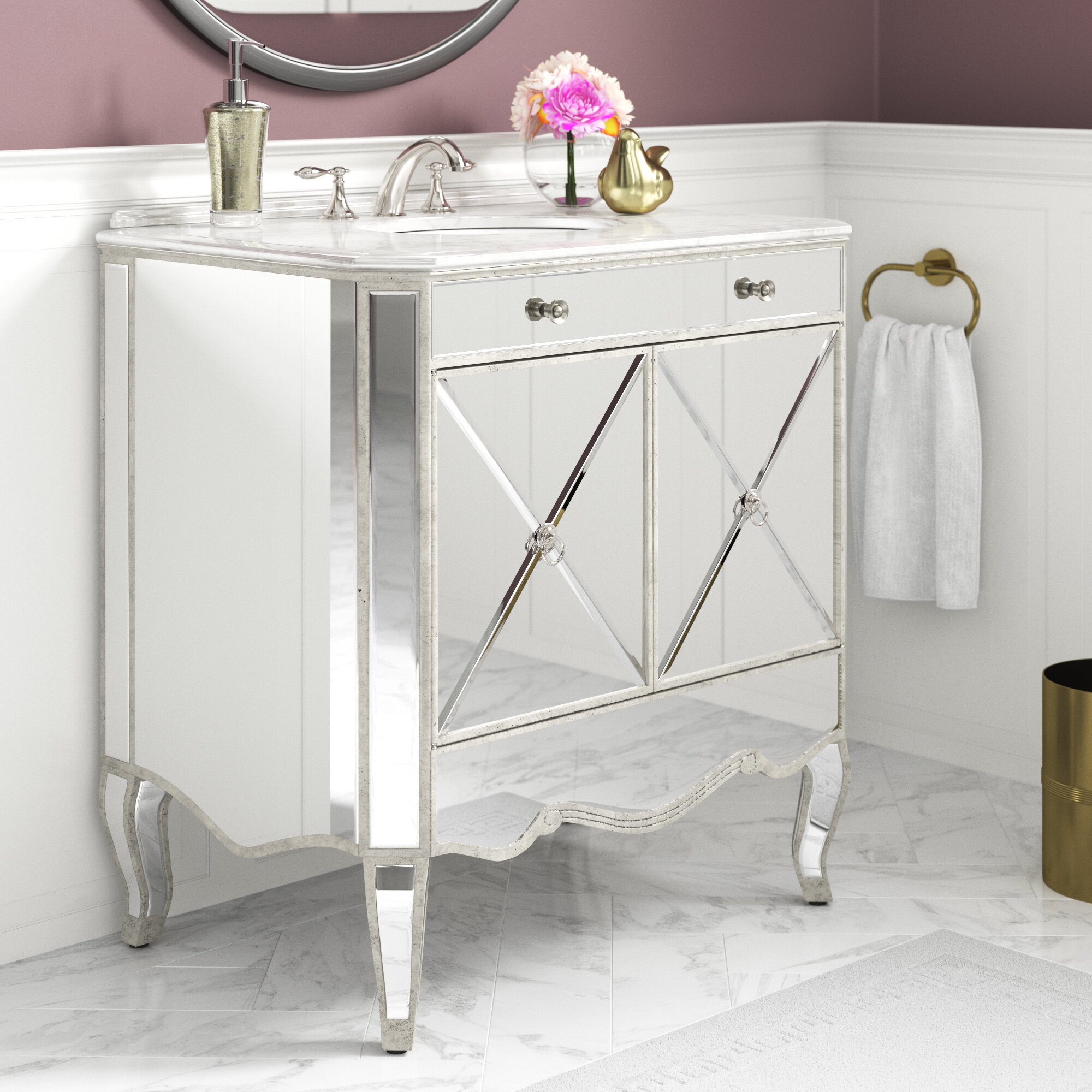House Of Hampton Zadie 30 Single Bathroom Vanity Set Reviews Wayfair