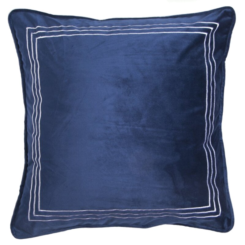 navy blue velvet pillow covers