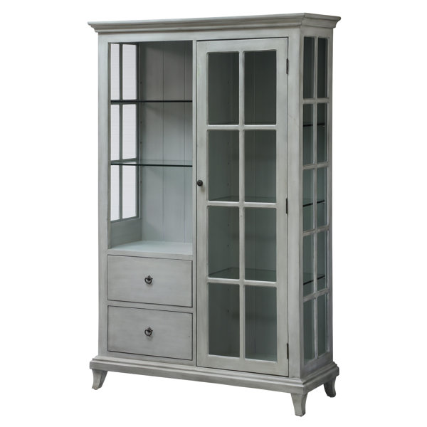 Lefevre Gl Shelf Curio Cabinet Reviews Joss Main