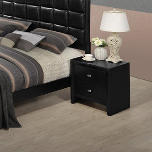 Go to store & view more images Roundhill Furniture Gloria 2 Drawer Nightstand