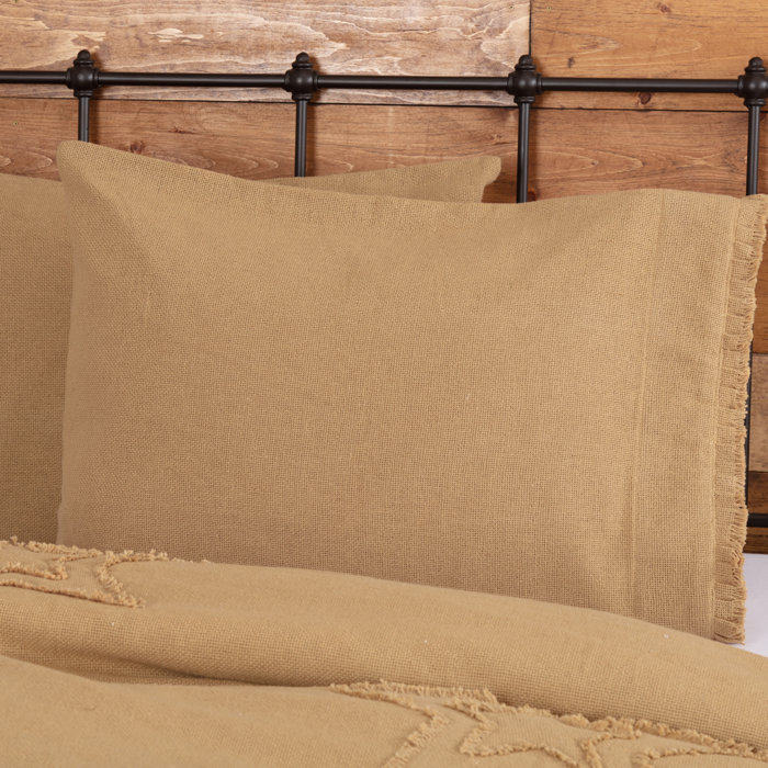 Burgundy Wrinkle Free Pillow Cases Elm Leaves Pair Enzynmed Com