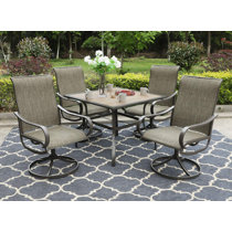 Square Patio Dining Sets You Ll Love In 2021 Wayfair