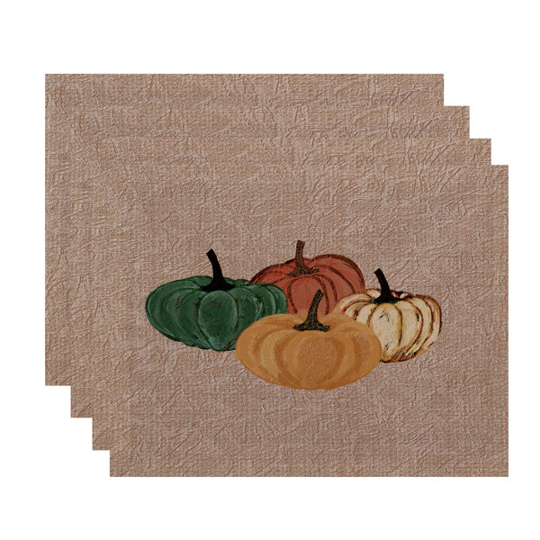 Alcott Hill Miller Hand Towel Paper Mache Pumpkins Geometric Print