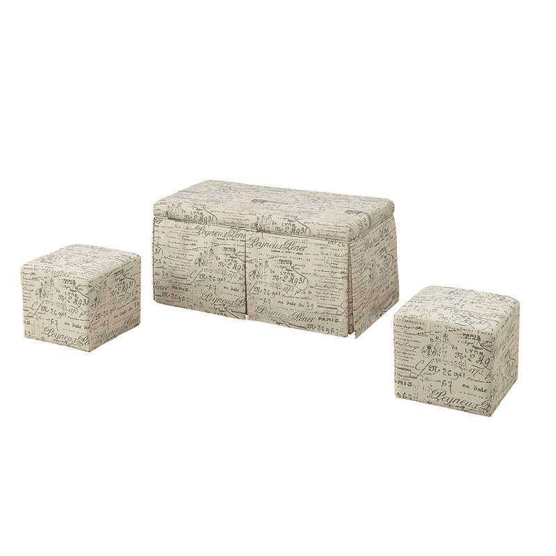 Ophelia Co Banc De Rangement Et Repose Pieds 3 Pieces Kettner