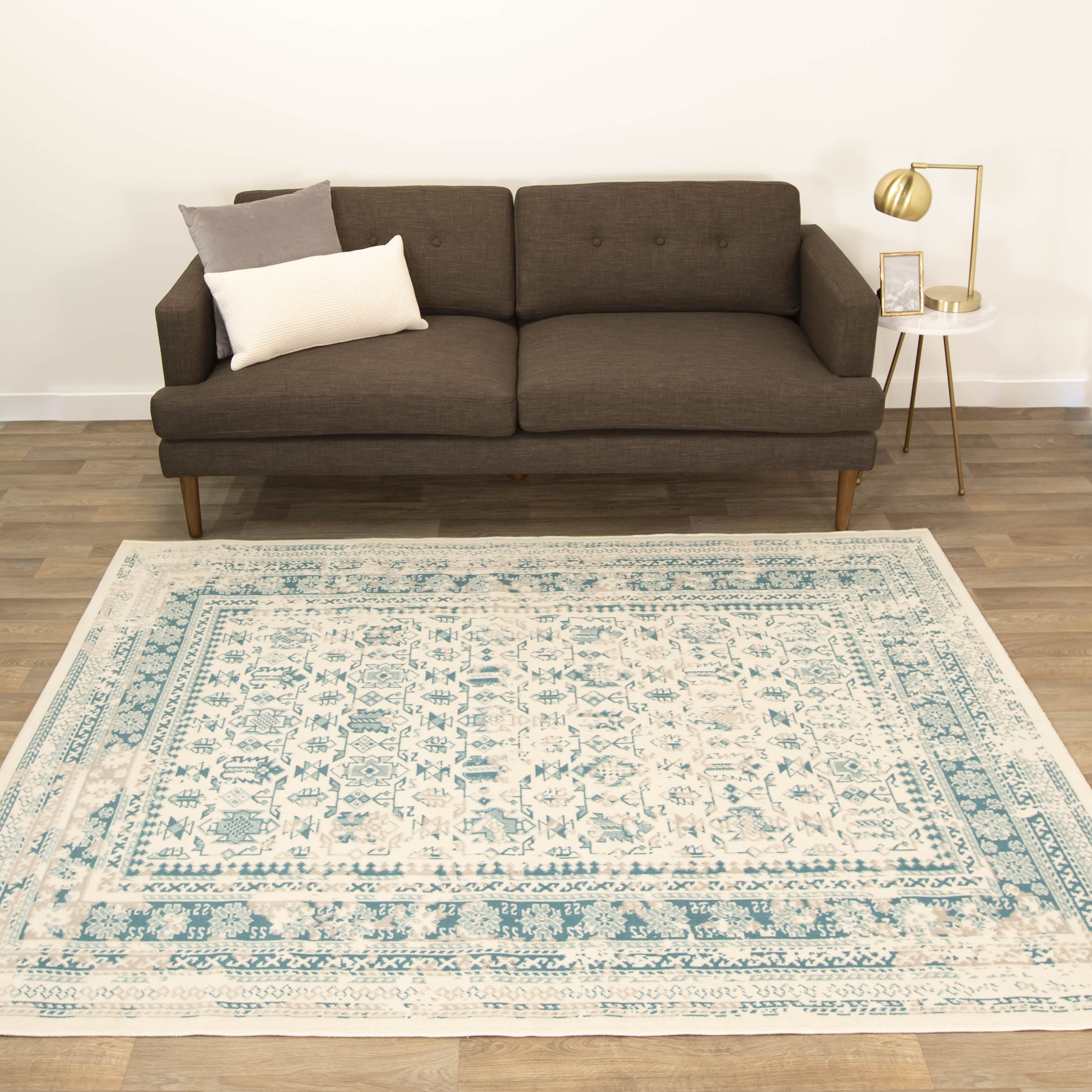 Leonardo Persian Inspired Teal Indoor Outdoor Area Rug Reviews Leonardo Persian Inspired Teal Indoor