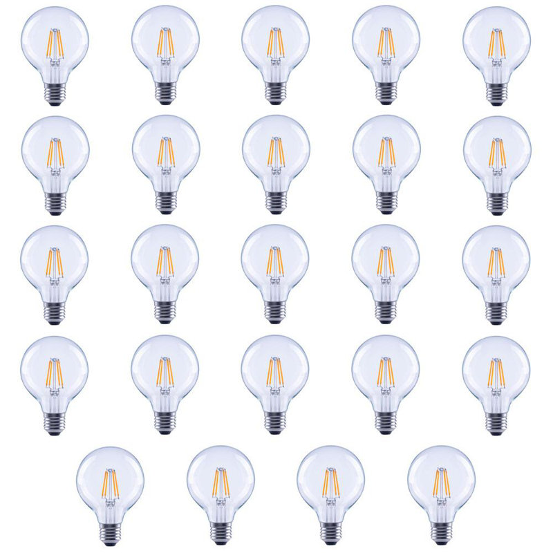 Symple Stuff 60 Watt Equivalent G25 Led Dimmable Led Clear Glass Globe Light Bulb 2700k E26 Medium Standard Base Set Of 24 Reviews Wayfair