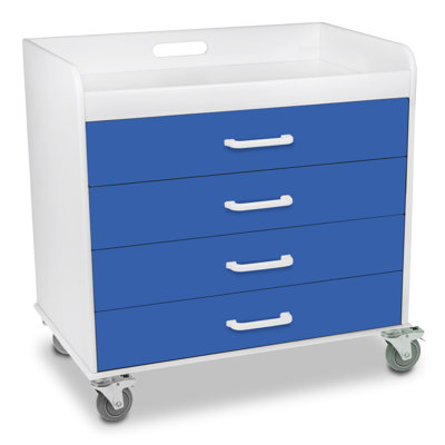 Extra Wide Storage Cart Trippnt Color Global Blue