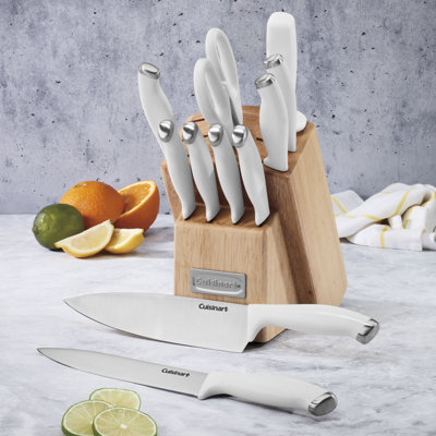 Cusinart 12 Piece Block Knife Set with Steel Blades for Precise Cutting, Lightweight, Stainless Steel, Durable & Dishwasher Safe
