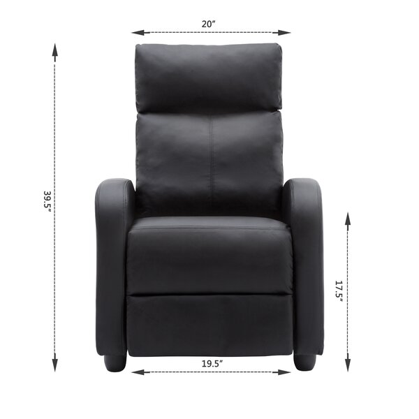 Gaffney 26.405'' Wide Faux Leather Home Theater Individual Seat
