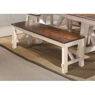 Go to store & view more images August Grove Keturah Farmhouse Solid Wood Bench