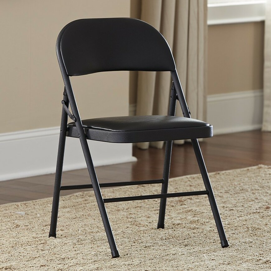 cosco deluxe vinyl folding chair