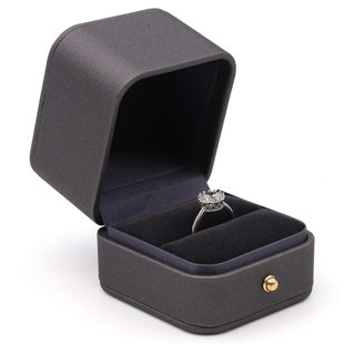 Engagement Wedding Ring Box Jewelry Storage Holder Organizer Display For Rings 