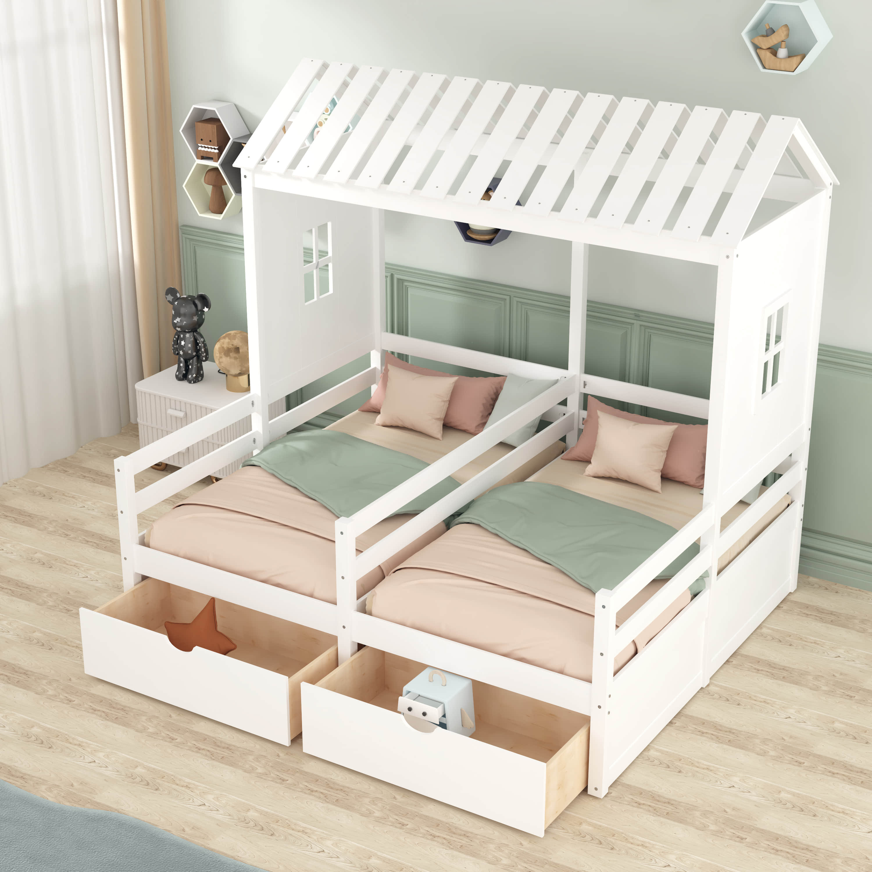 Harper Orchard Ninad Twin Size House Platform Beds Wayfair