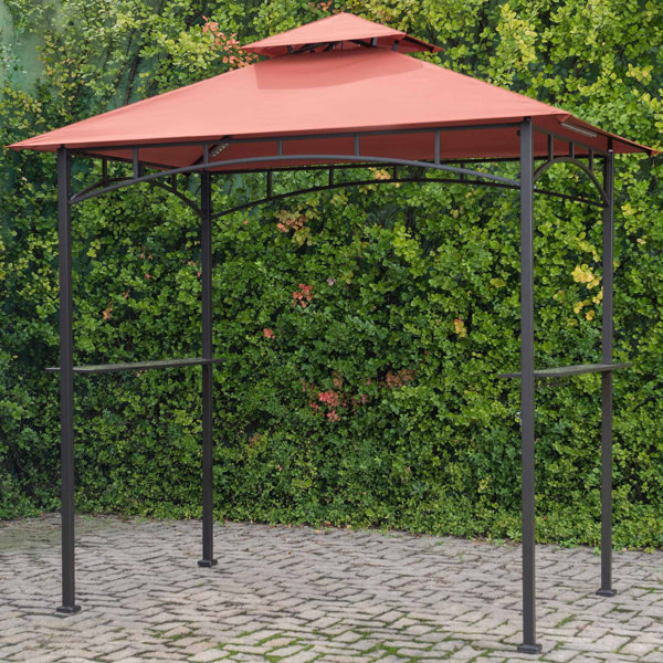 Sunjoy 8 Ft W X 5 D Steel Grill Gazebo Reviews Wayfair