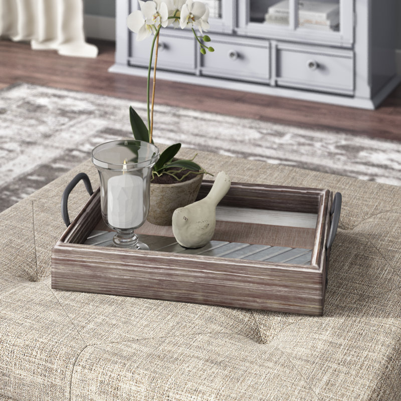 ottoman with tray table