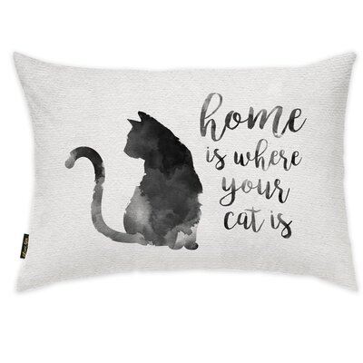Cat Is Home Lumbar Pillow Oliver Gal