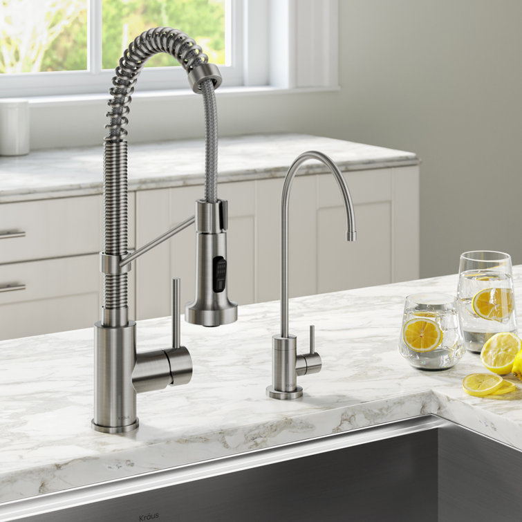 Bolden Filter Combination Pull Down Single Handle Kitchen Faucet with  Accessories