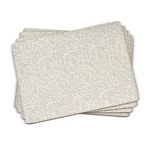 ALAZA Paisley Seamless Pattern Floral Placemats Set of 6 for Dining Table Washable Polyester Placemat Non-Slip Heat Resistant Kitchen Table Mats Easy to Clean