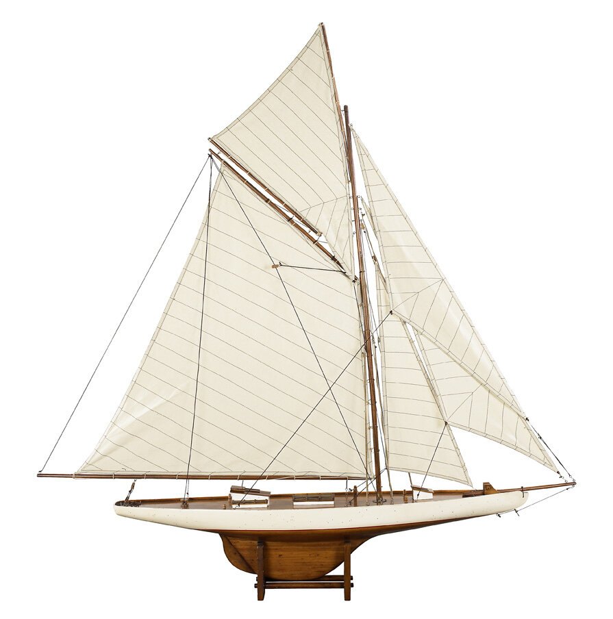 Kye 1901 America's Cup Columbia Medium Sail Model Boat