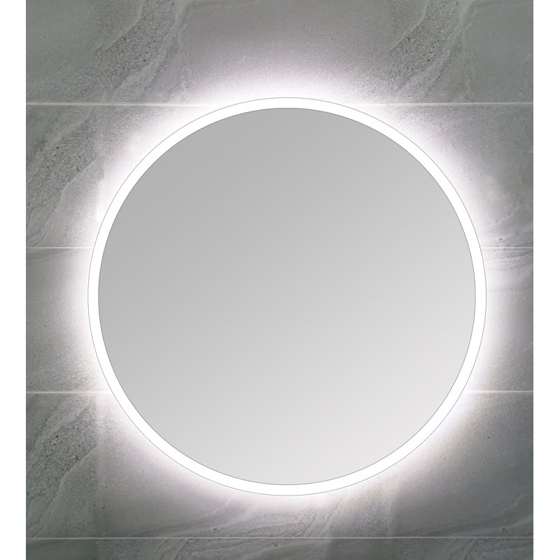 Ivy Bronx Owsley Backlit Frameless Lighted Bathroom Mirror Wayfair