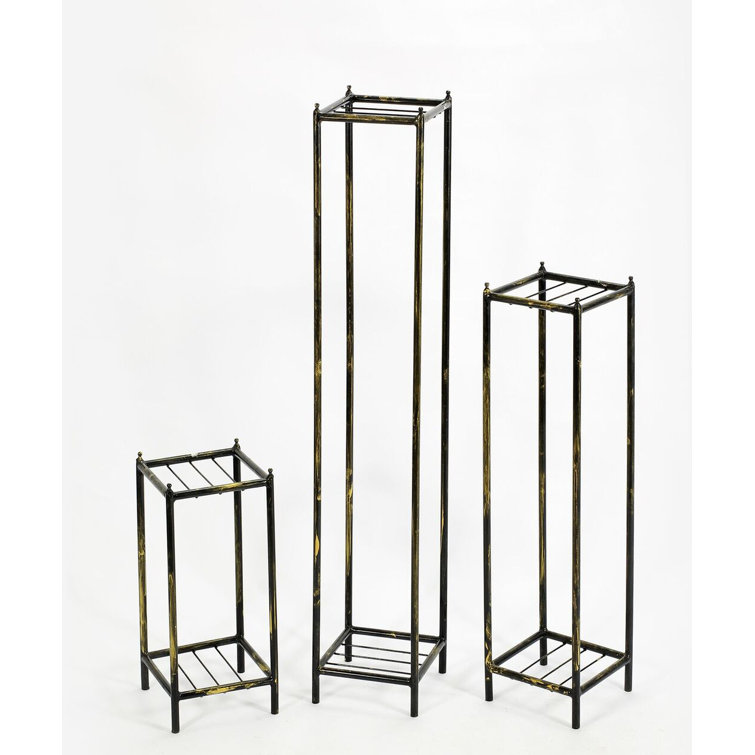 Ore Furniture Gray Stone Slab Cast Iron Plant Stand Set Wayfair
