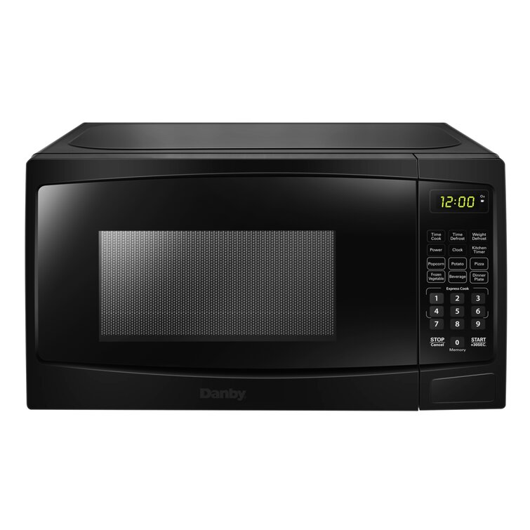Danby DBMW0721BBS 0.7 Cu.Ft Countertop Steel-700 Watts Small Microwave with Push Button Door Stainless Steel