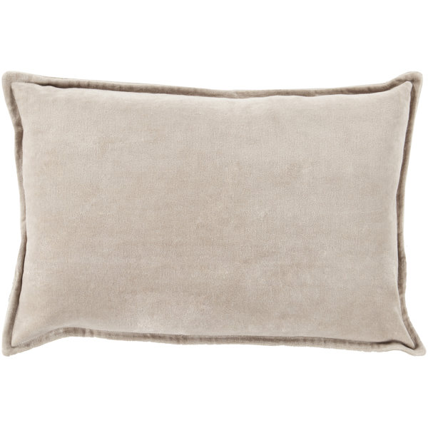 Taupe Velvet Pillow Wayfair