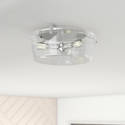 Mercury Row Byrd 3 Light Flush Mount Finish Chrome